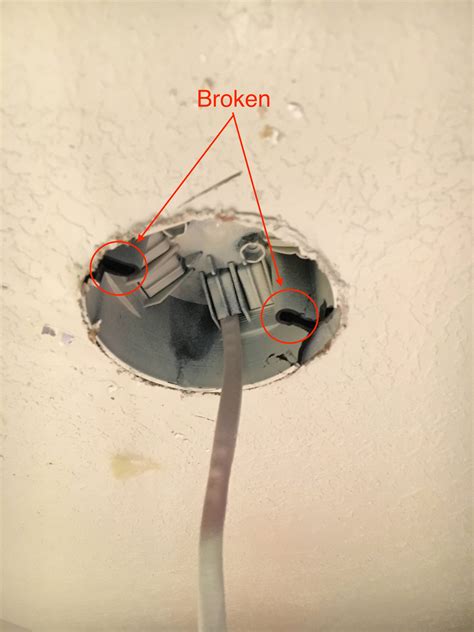 how to fix a loose junction box|replacing a ceiling electrical box.